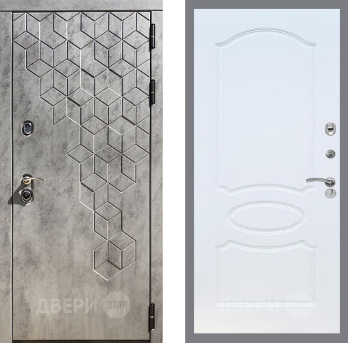Входная металлическая Дверь Рекс (REX) 23 FL-128 Белый ясень в Апрелевке