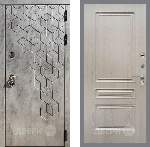 Входная металлическая Дверь Рекс (REX) 23 FL-243 Беленый дуб в Апрелевке