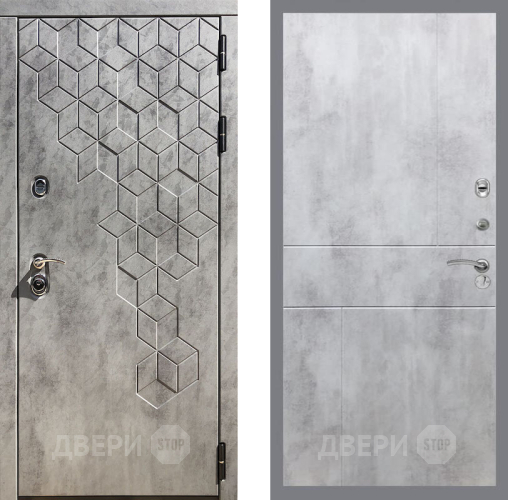 Входная металлическая Дверь Рекс (REX) 23 FL-290 Бетон светлый в Апрелевке