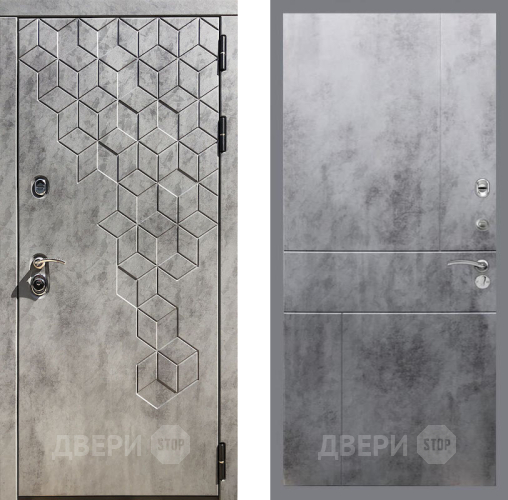 Входная металлическая Дверь Рекс (REX) 23 FL-290 Бетон темный в Апрелевке
