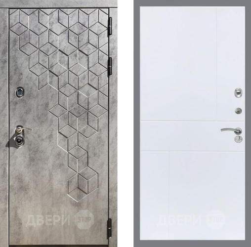 Входная металлическая Дверь Рекс (REX) 23 FL-290 Силк Сноу в Апрелевке