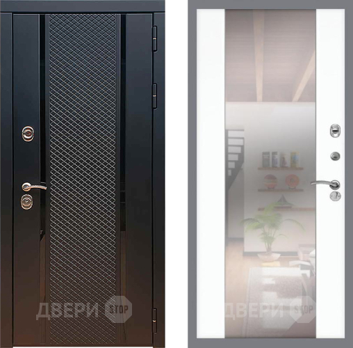 Входная металлическая Дверь Рекс (REX) 25 СБ-16 Зеркало Силк Сноу в Апрелевке