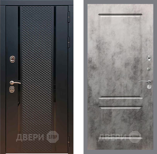 Входная металлическая Дверь Рекс (REX) 25 FL-117 Бетон темный в Апрелевке