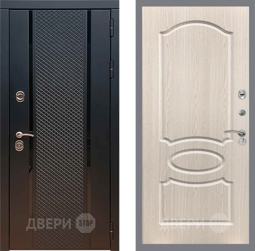 Входная металлическая Дверь Рекс (REX) 25 FL-128 Беленый дуб в Апрелевке