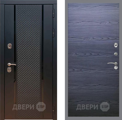Входная металлическая Дверь Рекс (REX) 25 GL Дуб тангенальный черный в Апрелевке