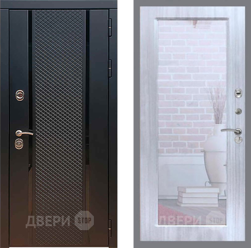 Входная металлическая Дверь Рекс (REX) 25 Зеркало Пастораль Сандал белый в Апрелевке