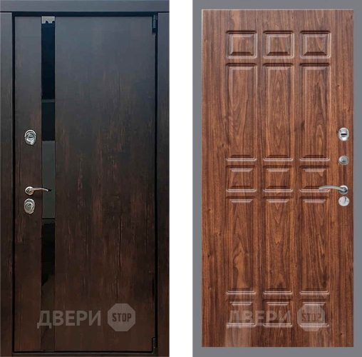 Входная металлическая Дверь Рекс (REX) 26 FL-33 орех тисненый в Апрелевке