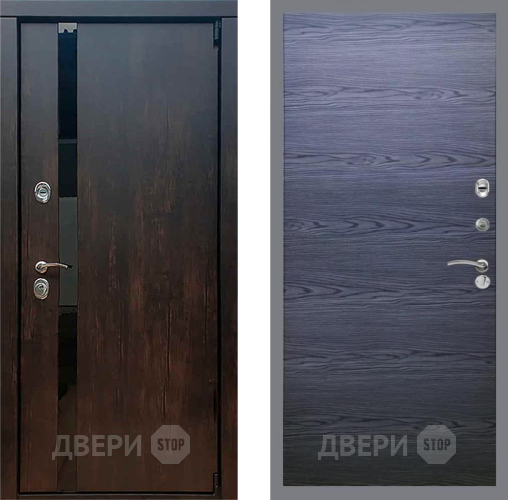 Входная металлическая Дверь Рекс (REX) 26 GL Дуб тангенальный черный в Апрелевке