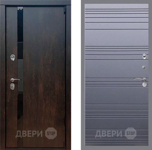 Входная металлическая Дверь Рекс (REX) 26 Line Силк титан в Апрелевке