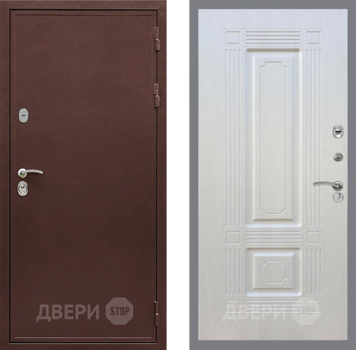 Входная металлическая Дверь Рекс (REX) 5 металл 3 мм FL-2 Лиственница беж в Апрелевке