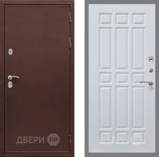 Дверь Рекс (REX) 5 металл 3 мм FL-33 Белый ясень в Апрелевке