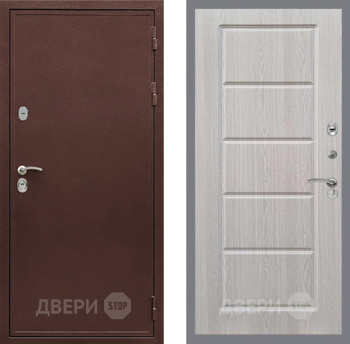 Входная металлическая Дверь Рекс (REX) 5 металл 3 мм FL-39 Беленый дуб в Апрелевке