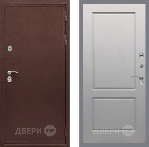 Входная металлическая Дверь Рекс (REX) 5 металл 3 мм FL-117 Грей софт в Апрелевке