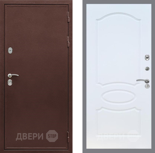 Дверь Рекс (REX) 5 металл 3 мм FL-128 Белый ясень в Апрелевке