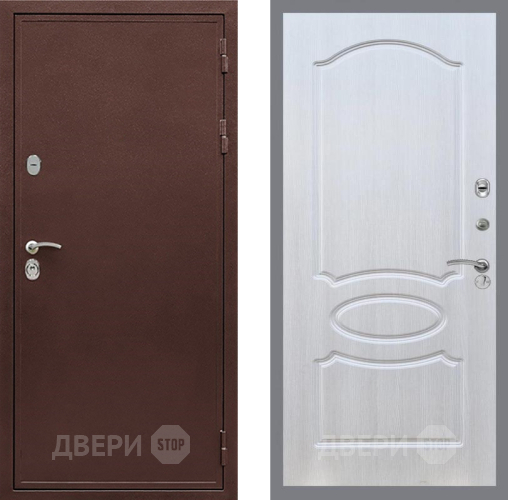 Входная металлическая Дверь Рекс (REX) 5 металл 3 мм FL-128 Лиственница беж в Апрелевке