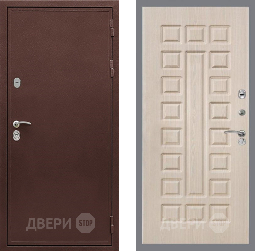 Входная металлическая Дверь Рекс (REX) 5 металл 3 мм FL-183 Беленый дуб в Апрелевке