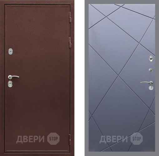 Дверь Рекс (REX) 5 металл 3 мм FL-291 Силк титан в Апрелевке