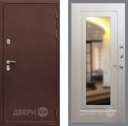 Входная металлическая Дверь Рекс (REX) 5 металл 3 мм FLZ-120 Беленый дуб в Апрелевке