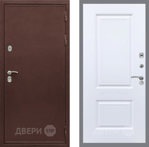 Дверь Рекс (REX) 5 металл 3 мм Смальта Силк Сноу в Апрелевке