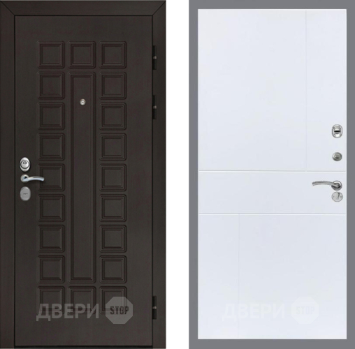 Входная металлическая Дверь Рекс (REX) Сенатор Cisa FL-290 Силк Сноу в Апрелевке