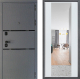 Входная металлическая Дверь Дверной континент Диамант Дизайн ФЛЗ-1 Зеркало Белое дерево в Апрелевке