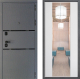 Входная металлическая Дверь Дверной континент Диамант Дизайн ФЛЗ-1 Зеркало Белый софт в Апрелевке