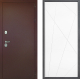 Входная металлическая Дверь Дверной континент Рубикон Медь Дизайн ФЛ-655 Белый софт в Апрелевке