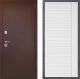 Входная металлическая Дверь Дверной континент Рубикон Медь Дизайн ФЛ-757 Белое Стекло Софт милк в Апрелевке