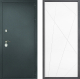 Входная металлическая Дверь Дверной континент Рубикон Серебро Дизайн ФЛ-655 Белый софт в Апрелевке