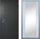 Входная металлическая Дверь Дива МД-40 Титан Д-15 Зеркало Белый в Апрелевке