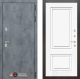 Входная металлическая Дверь Лабиринт (LABIRINT) Бетон 26 Белый (RAL-9003) в Апрелевке