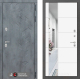 Входная металлическая Дверь Лабиринт (LABIRINT) Бетон Зеркало 19 Белый софт в Апрелевке