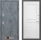 Входная металлическая Дверь Лабиринт (LABIRINT) Бетон 03 Белый софт в Апрелевке