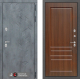 Входная металлическая Дверь Лабиринт (LABIRINT) Бетон 03 Орех бренди в Апрелевке
