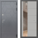 Входная металлическая Дверь Лабиринт (LABIRINT) Cosmo Зеркало 19 Грей софт в Апрелевке