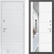 Входная металлическая Дверь Лабиринт (LABIRINT) Трендо Зеркало 19 Белый софт в Апрелевке