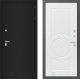 Входная металлическая Дверь Лабиринт (LABIRINT) Classic шагрень черная 23 Белый софт в Апрелевке