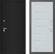 Дверь Лабиринт (LABIRINT) Classic шагрень черная 14 Дуб кантри белый горизонтальный в Апрелевке