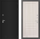 Входная металлическая Дверь Лабиринт (LABIRINT) Classic шагрень черная 03 Сандал белый в Апрелевке