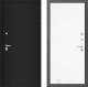 Входная металлическая Дверь Лабиринт (LABIRINT) Classic шагрень черная 07 Белое дерево в Апрелевке