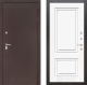Дверь Лабиринт (LABIRINT) Classic антик медь 26 Белый (RAL-9003) в Апрелевке