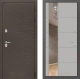 Входная металлическая Дверь Лабиринт (LABIRINT) Смоки Зеркало 19 Грей софт в Апрелевке