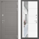 Входная металлическая Дверь Лабиринт (LABIRINT) Формо Зеркало 19 Белый софт в Апрелевке