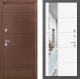 Входная металлическая Дверь Лабиринт (LABIRINT) Термо Лайт Зеркало 19 Белый софт в Апрелевке