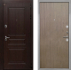 Входная металлическая Дверь Интекрон (INTECRON) Брайтон Тиковое Дерево Гладкая шпон Венге коричневый в Апрелевке