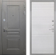 Входная металлическая Дверь Интекрон (INTECRON) Брайтон Графит ФЛ-316 Белый ясень в Апрелевке