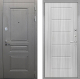 Входная металлическая Дверь Интекрон (INTECRON) Брайтон Графит ФЛ-39 Сандал белый в Апрелевке