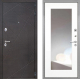 Входная металлическая Дверь Интекрон (INTECRON) Сенатор Лучи ФЛЗ-120-М Зеркало Белый матовый в Апрелевке