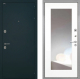Входная металлическая Дверь Интекрон (INTECRON) Греция ФЛЗ-120-М Зеркало Белый матовый в Апрелевке