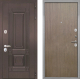 Входная металлическая Дверь Интекрон (INTECRON) Италия Гладкая шпон Венге коричневый в Апрелевке